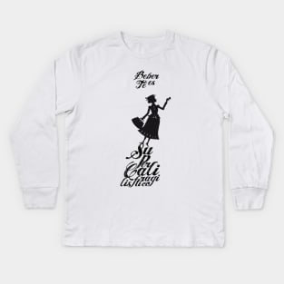 Mary Poppins té Kids Long Sleeve T-Shirt